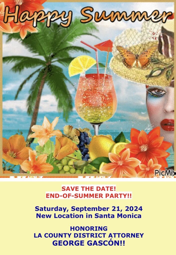 WLADC Happy Summer Party on Saturday, September 21st in Santa Monica