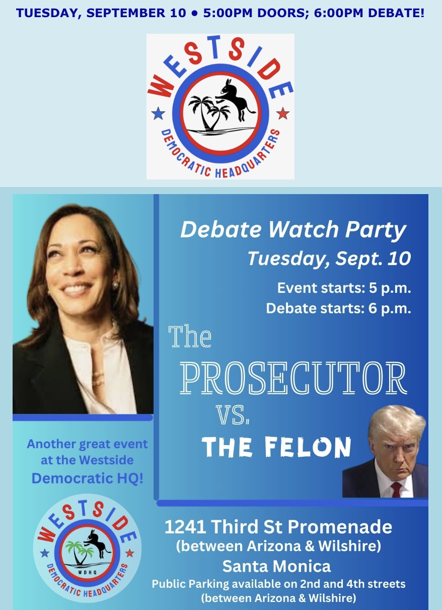 WLADC Debate Party featuring The Prosecutor vs. The felon